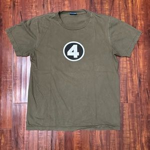 VINTAGE Fantastic 4 T-Shirt | Used Like-New | Olive | Large